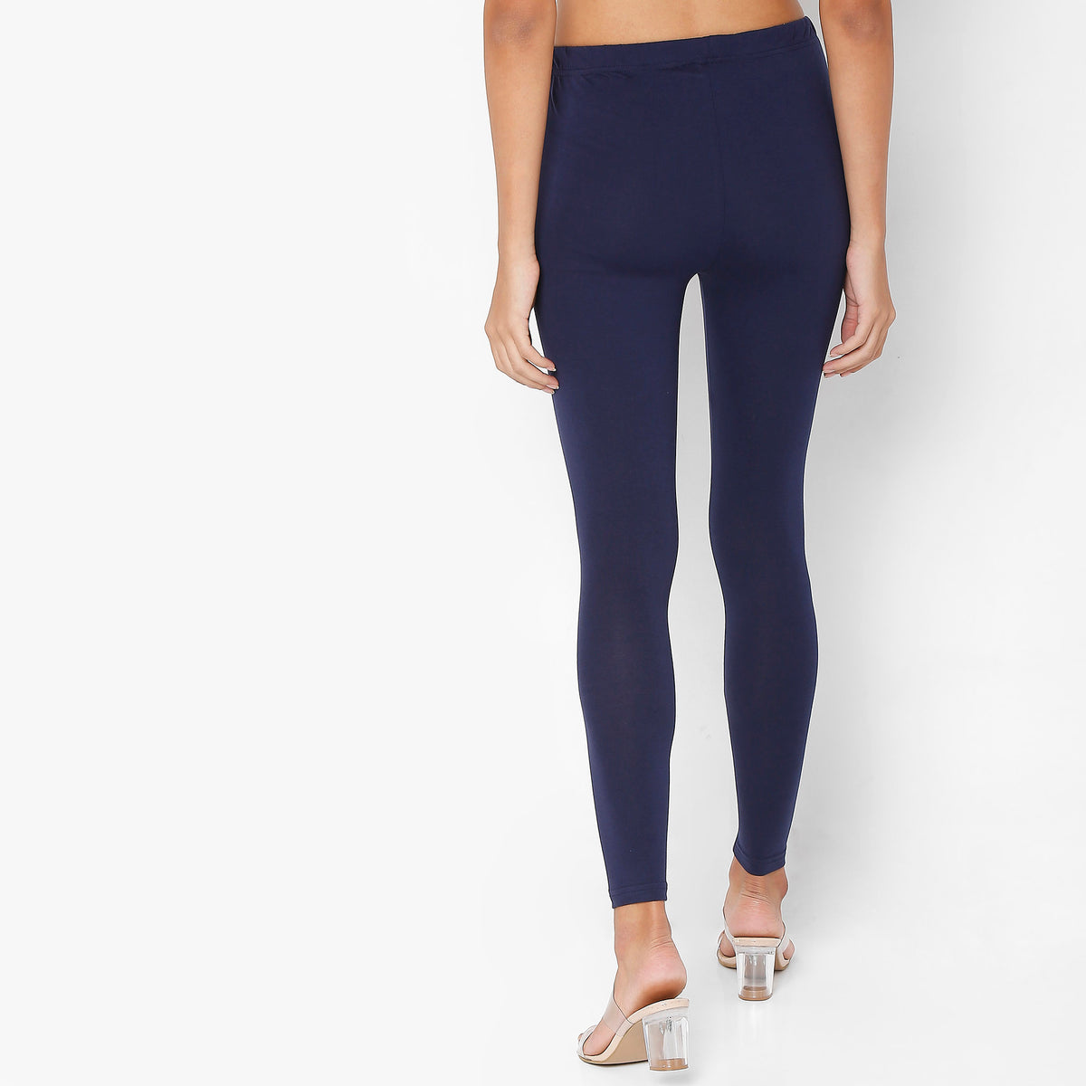 Buy Women Slim Fit Solid Ankle Length High Rise Leggings  - Style Union