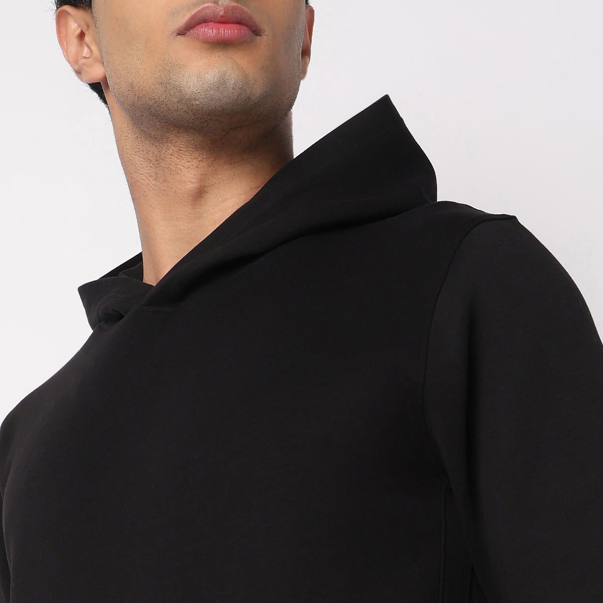 Regular Fit Solid Sweatshirt
