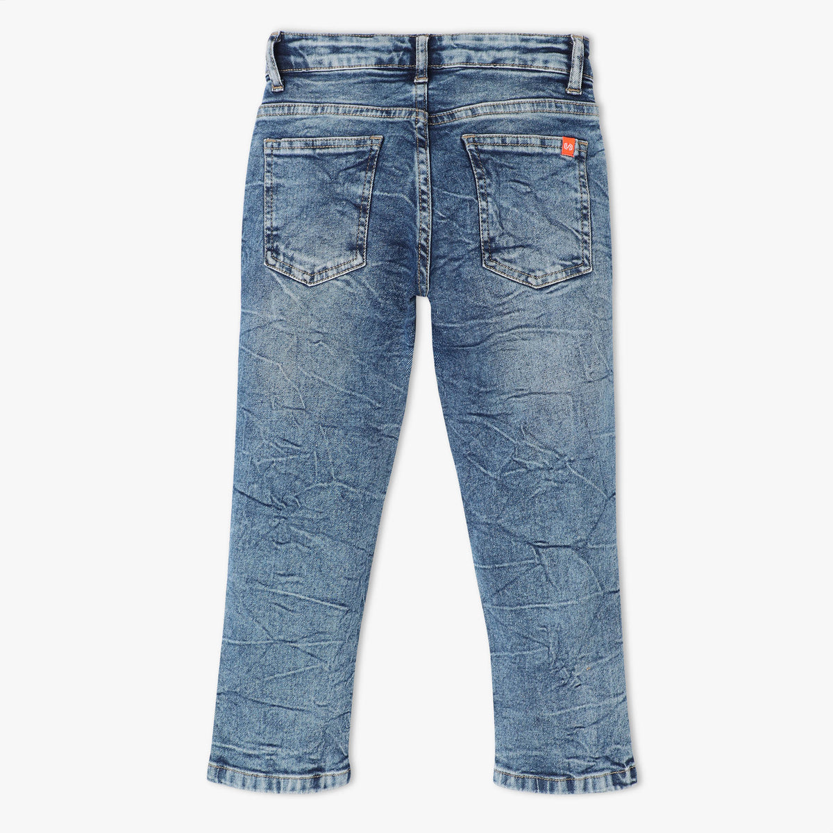 Slim Fit Solid Full Length Mid Rise Jeans