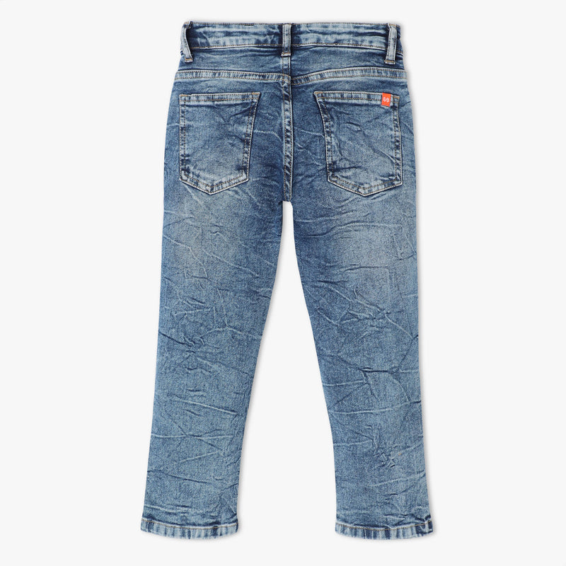 Slim Fit Solid Full Length Mid Rise Jeans