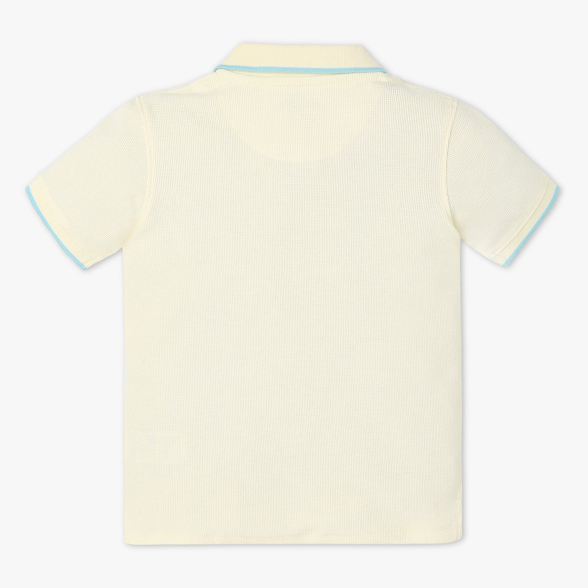 Boys Polo Neck Solid Wonder Reverse Coil with Zipper Polo T-Shirt