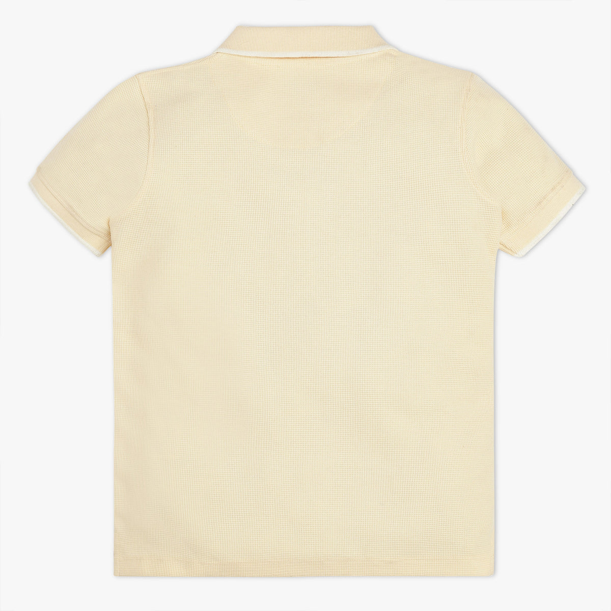 Boys Solid Polo Neck Wonder Reverse T-Shirt