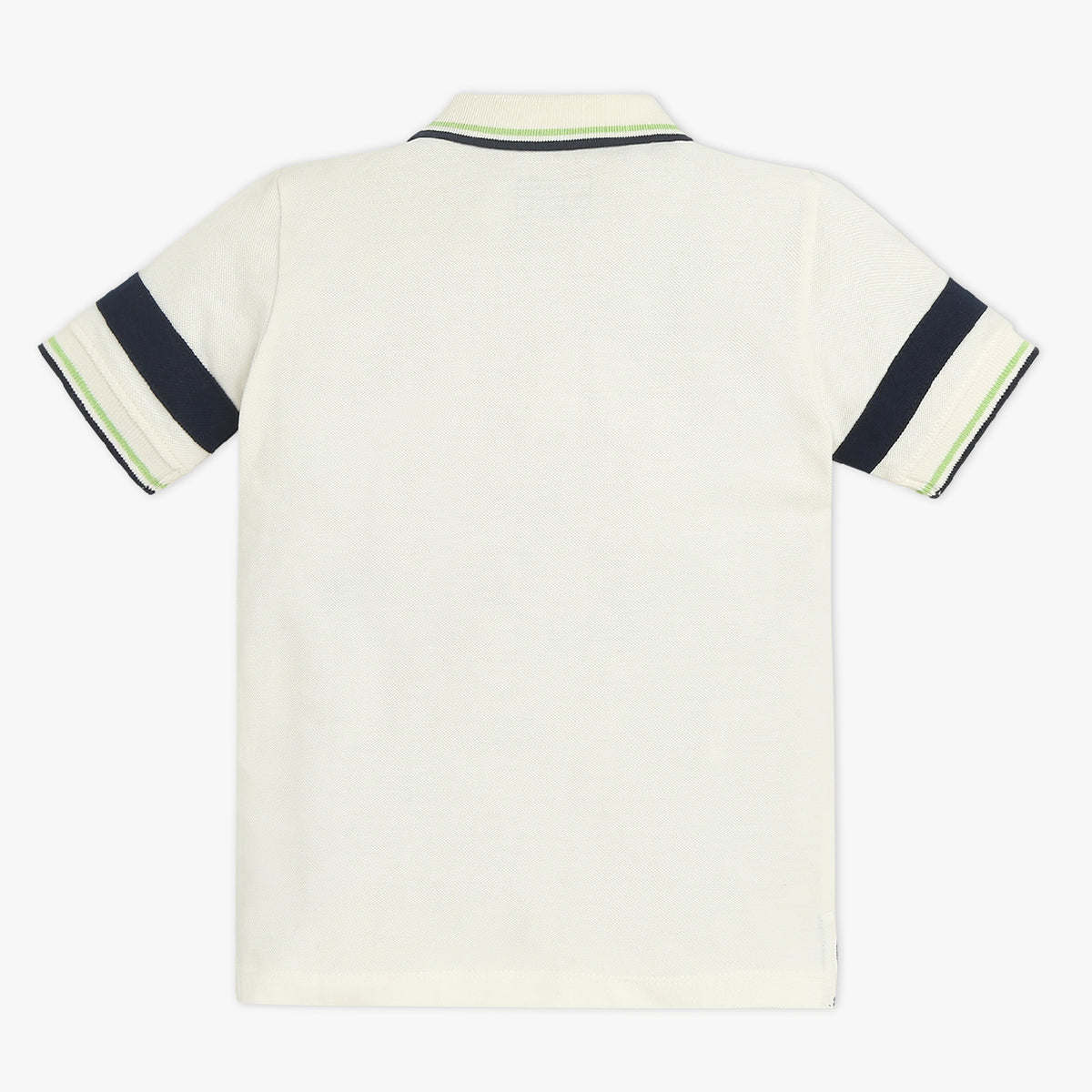 Boys Striped Polo Neck Sports Yarn T-Shirt
