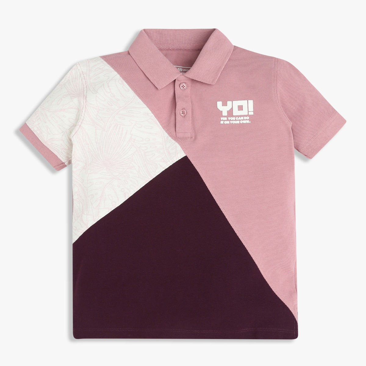 Boys Cut And Sew Sport Polo T-Shirt