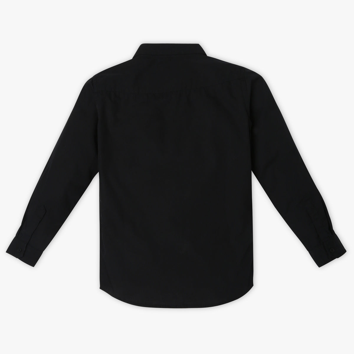 Boys Regular Fit Solid Shirt Collar Shirt