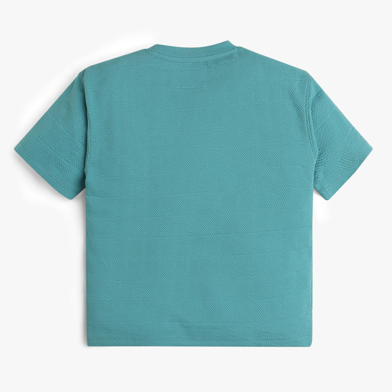 Boys Cut and Sew Crew Neck Weekend T-Shirt