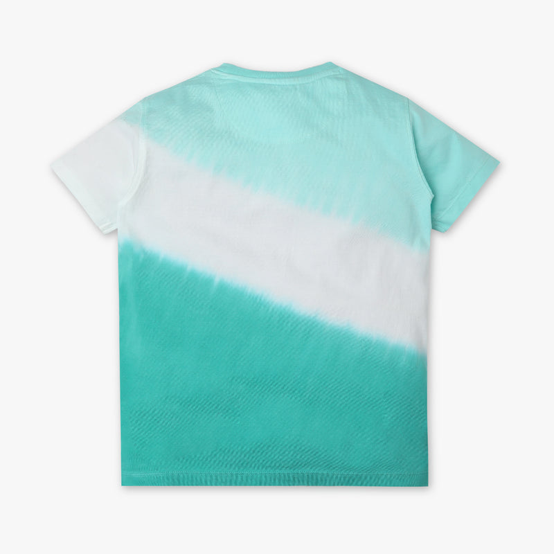 Boys Regular Fit Tie - Dye Crew Neck Half Sleeve T-Shirt