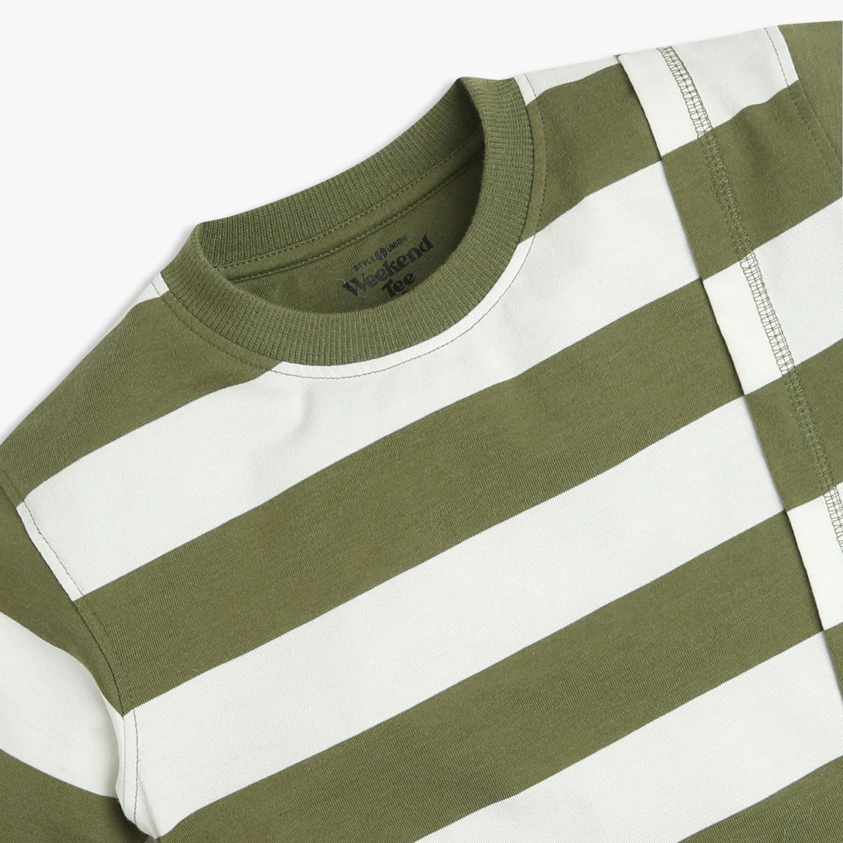 Boys Crew Neck Striped T-Shirt
