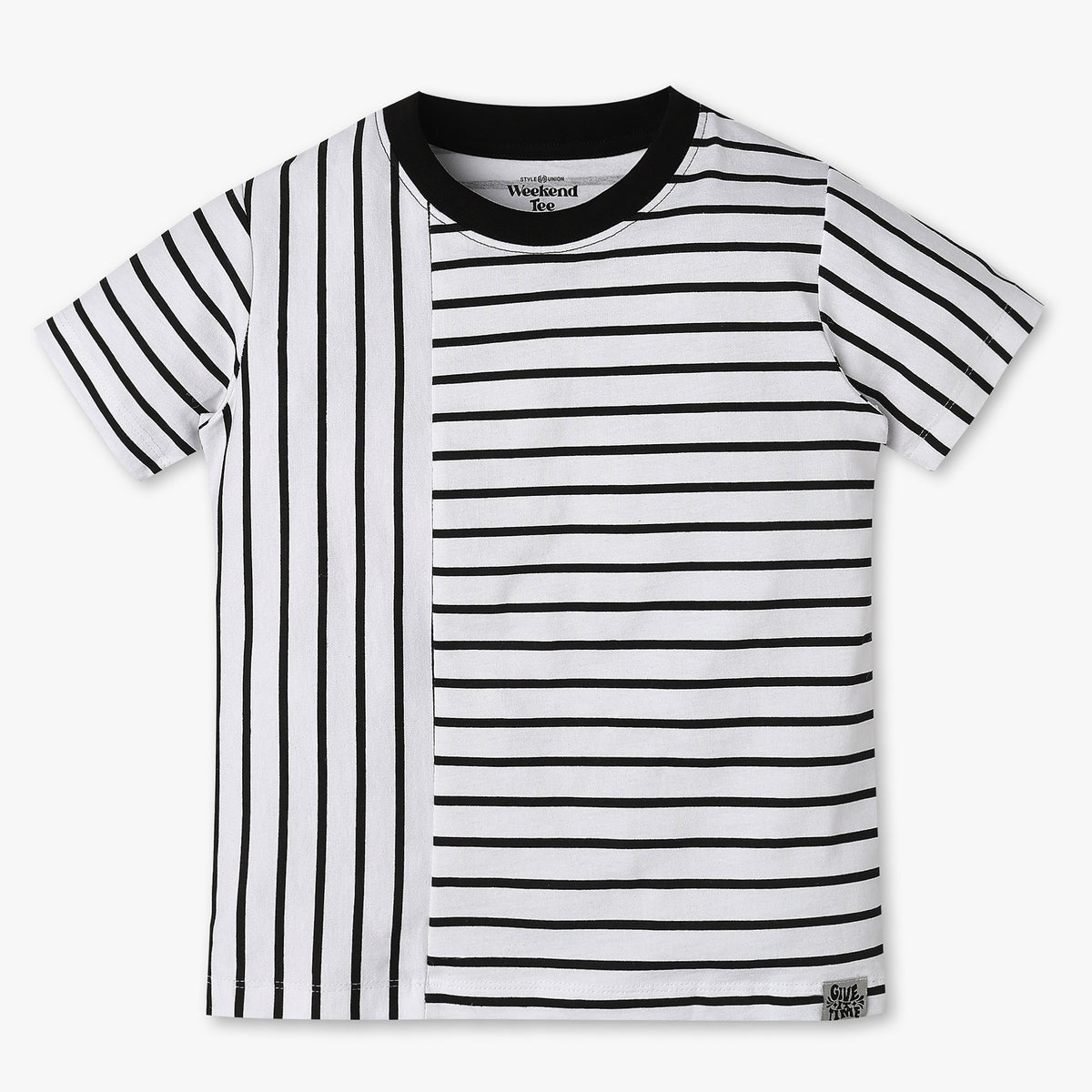 Boys Single Jersey Striped Weekend T-Shirt