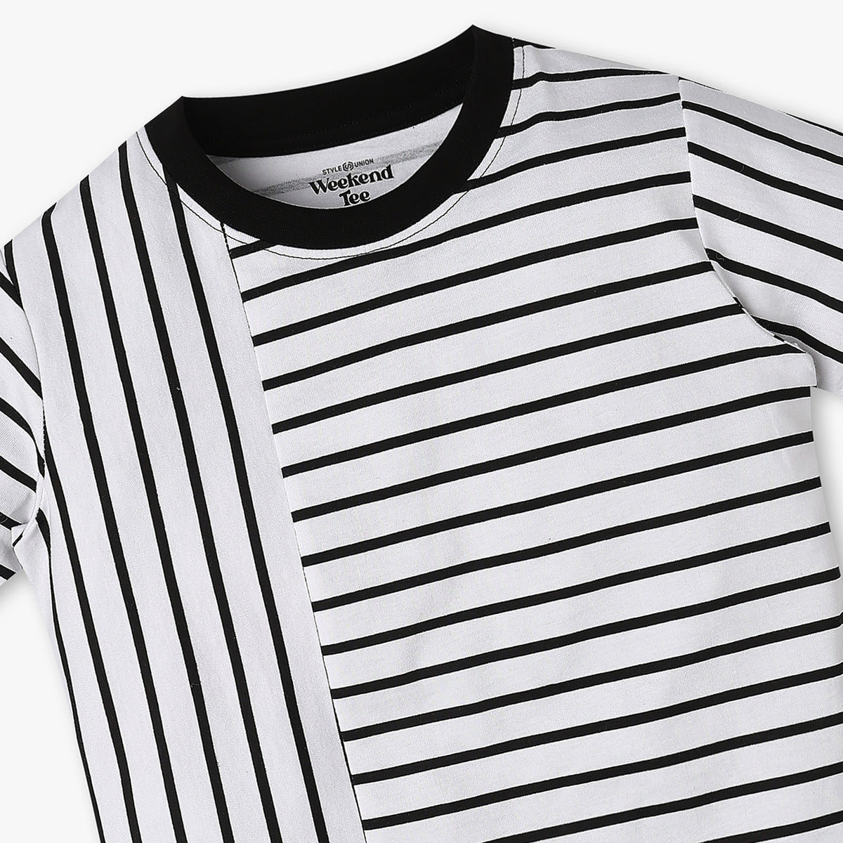 Boys Single Jersey Striped Weekend T-Shirt