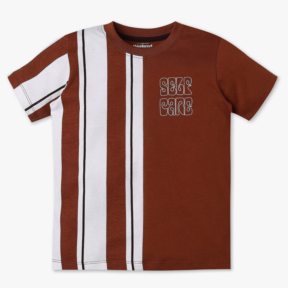 Boys Single Jersey Striped Weekend T-Shirt
