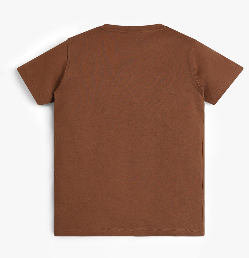 Boys Graphic Crew Neck Sun Print T-Shirt