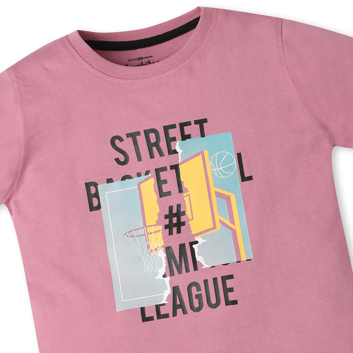 Boys Regular Fit Crew Neck Graphic T-Shirt