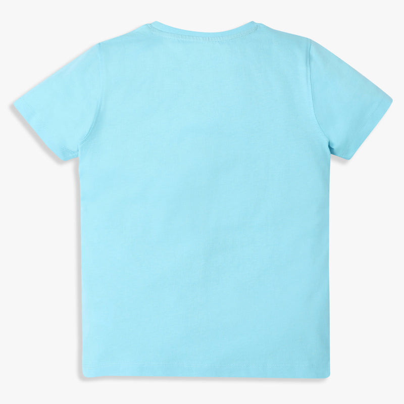 Boys Regular Fit Graphic Crew Neck T-Shirt