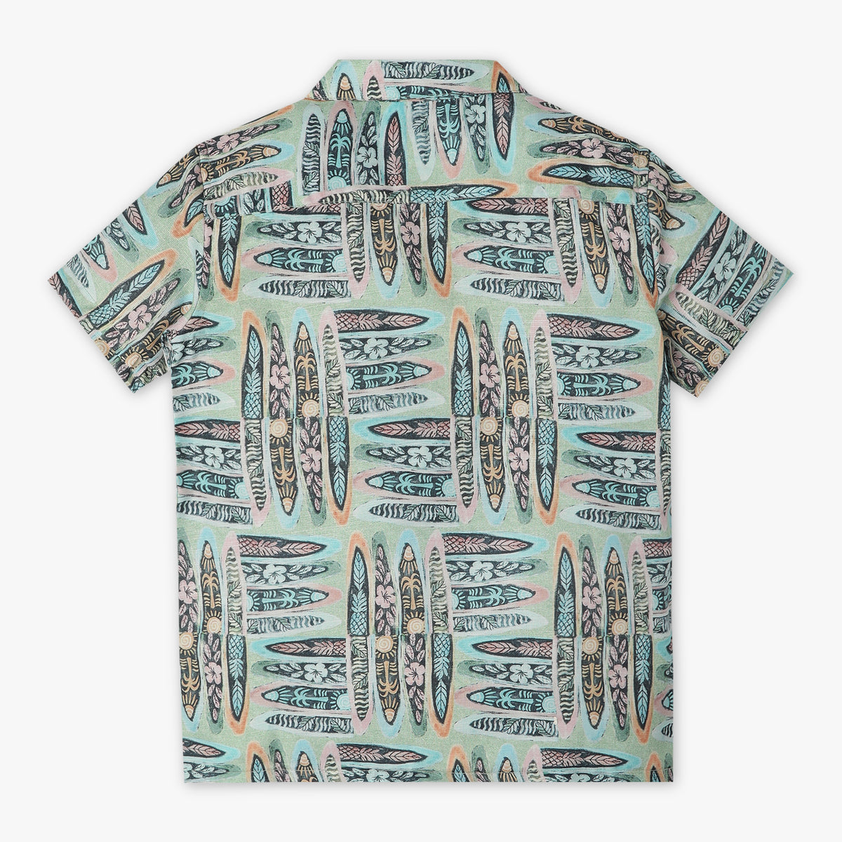 Boys Regular Fit Printed Camp Collar Half Sleeve Shirt