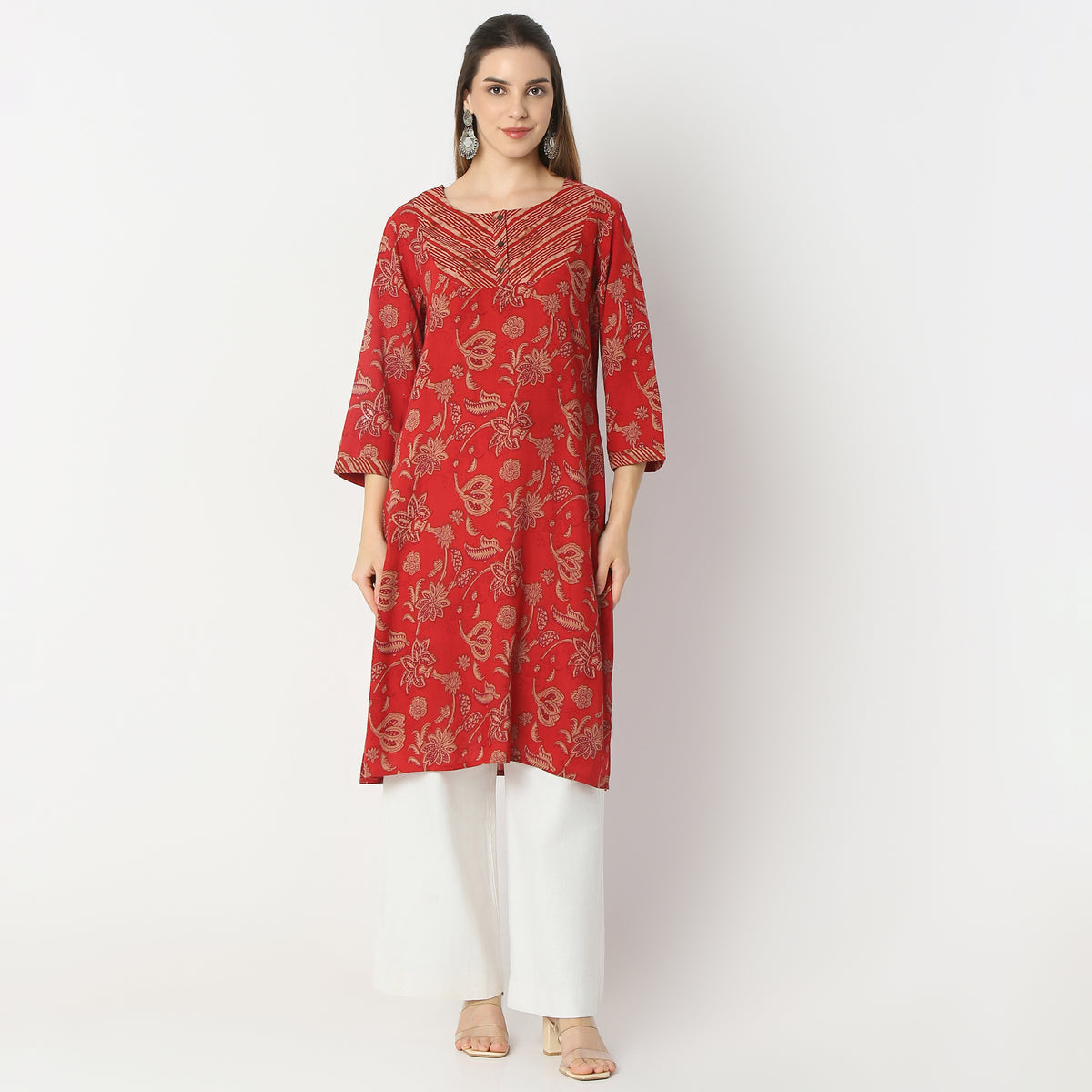 Straight Fit Printed Kurta