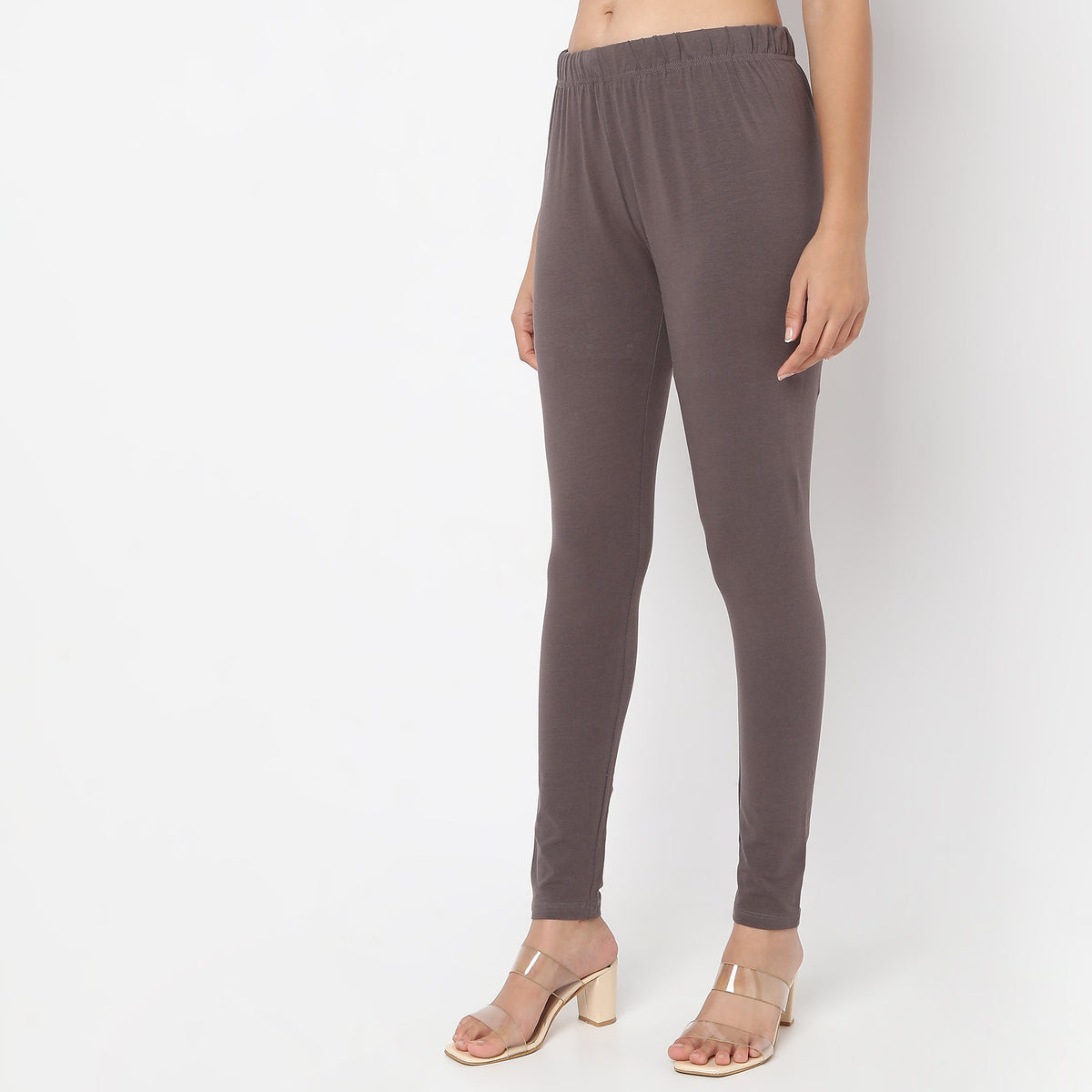 Buy Women Slim Fit Solid Ankle Length High Rise Leggings  - Style Union