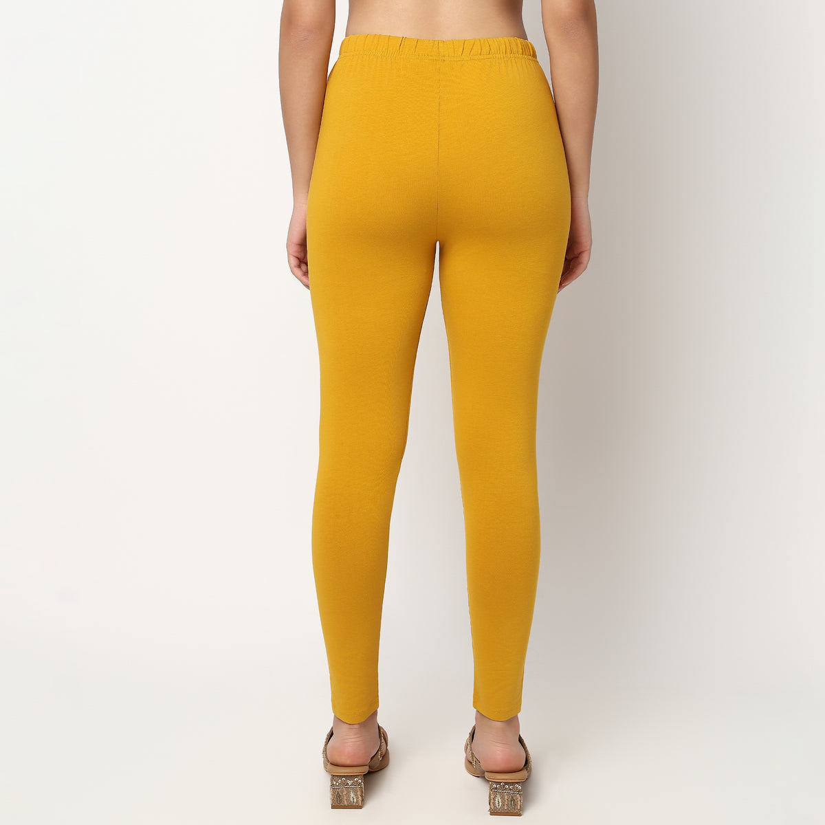 Buy Women Slim Fit Solid Ankle Length High Rise Leggings  - Style Union