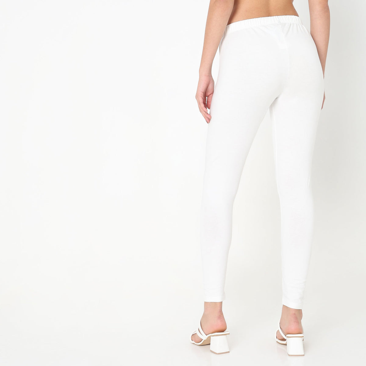 Buy Women Slim Fit Solid Ankle Length High Rise Leggings  - Style Union