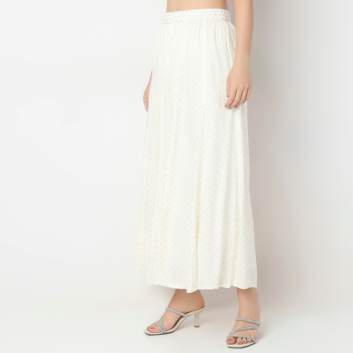 Flare Fit Mid Rise Palazzos