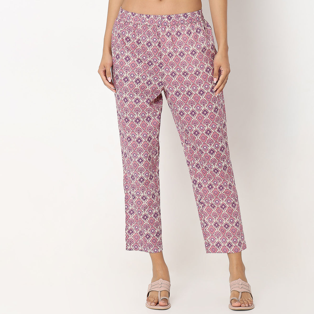 Flare Fit Printed Kurta and Pant with Dupatta Set