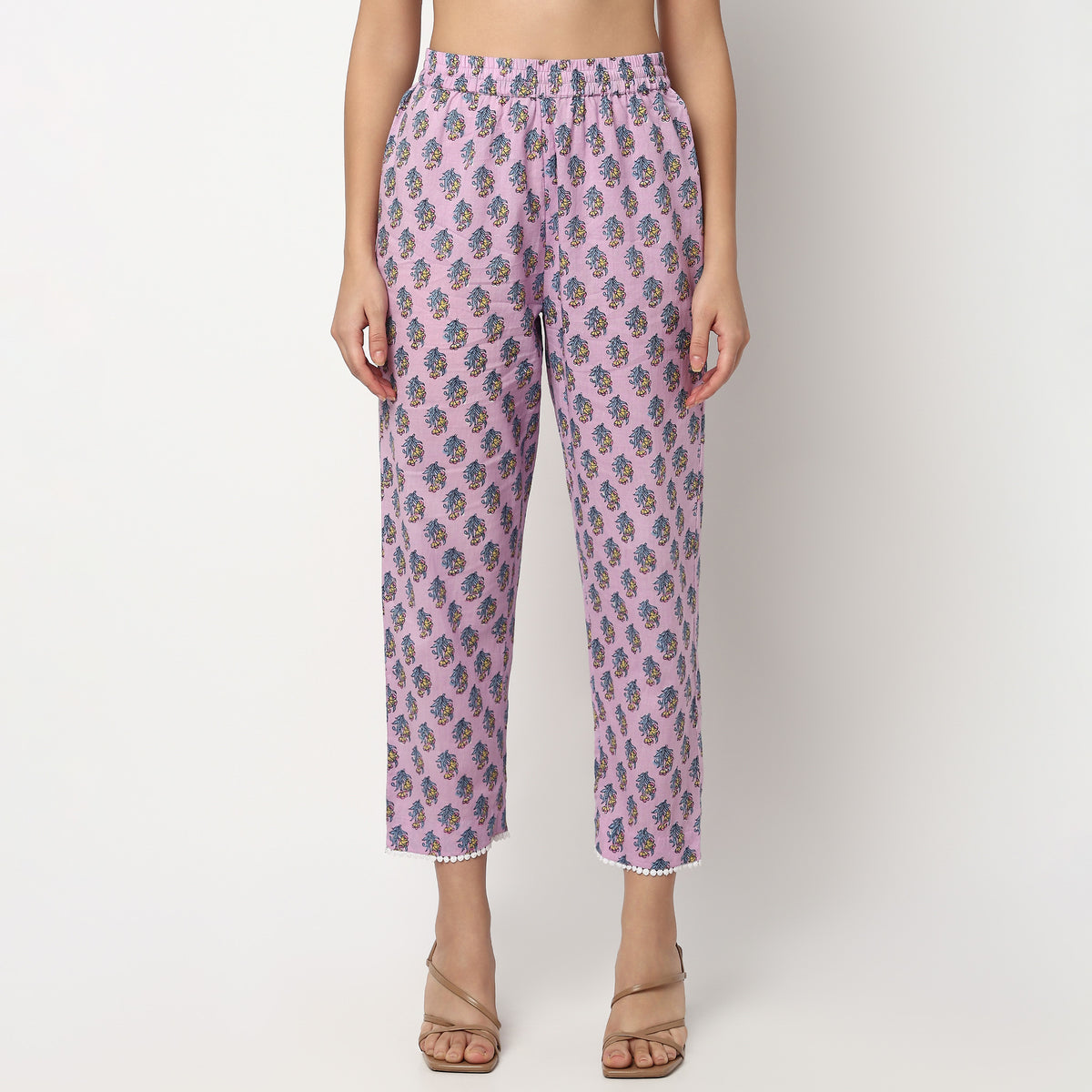 Buy Women Flare Fit Printed Three-Fourth Sleeve Kurta and Pant with Dupatta Set  - Style Union