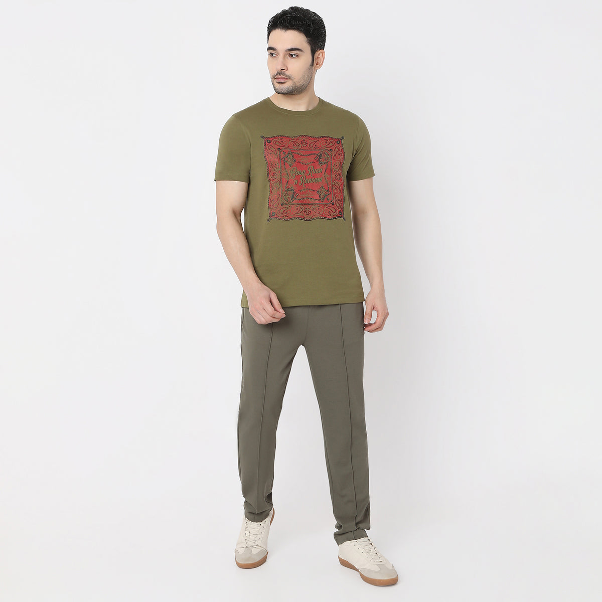 Graphic Crew Neck Modern Home T-Shirt