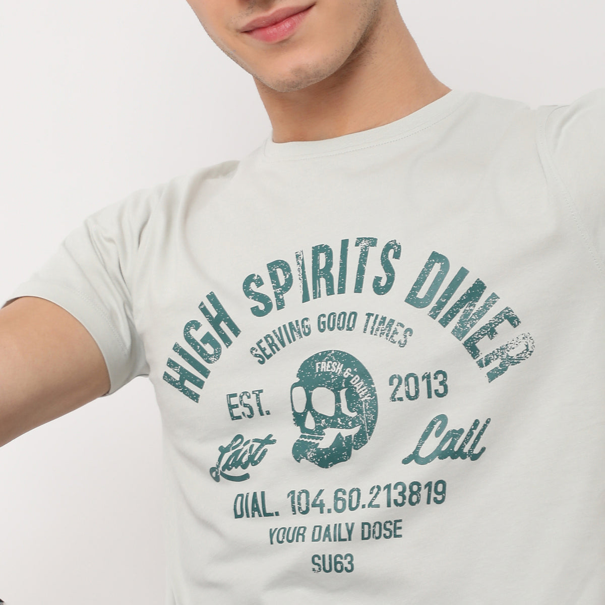 Modern Home Graphic Crew Neck T-Shirt