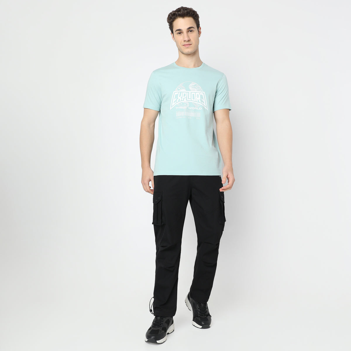 Modern Home Graphic Crew Neck T-Shirt
