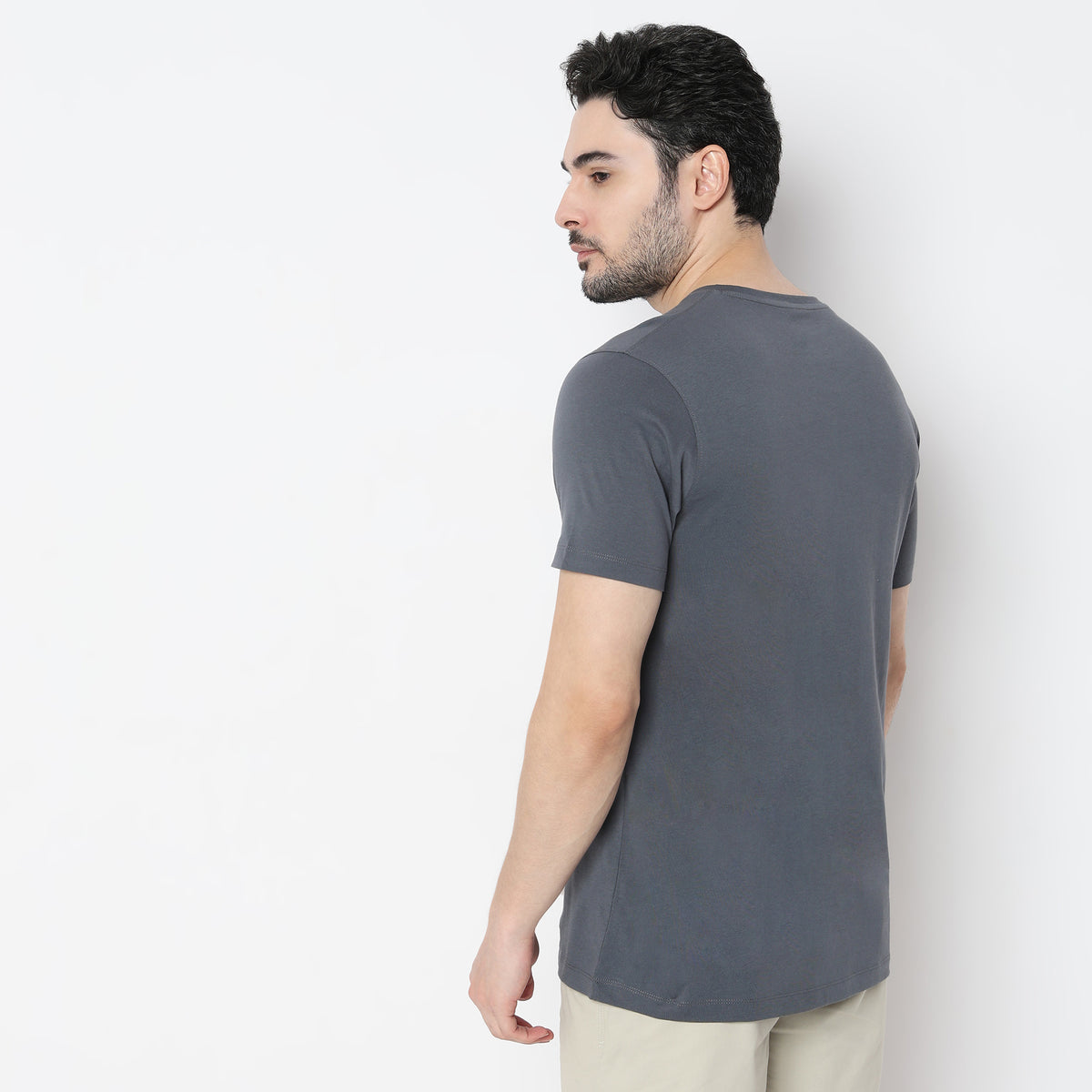 Regular Fit Graphic Crew Neck T-Shirt