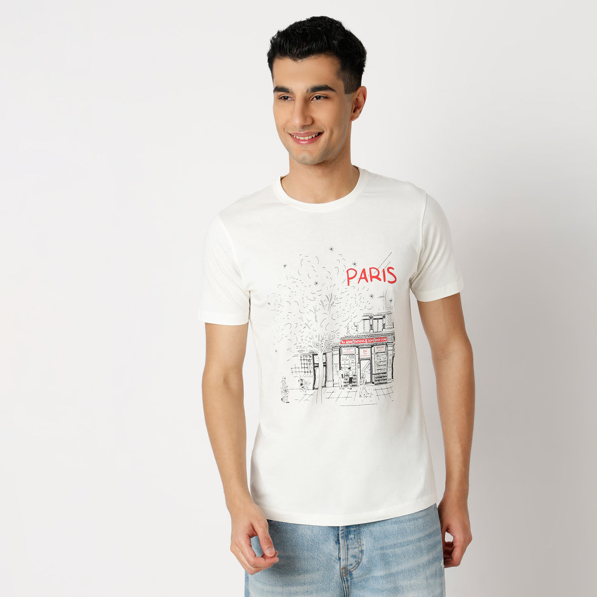 Regular Fit Graphic Regular Length T-Shirt