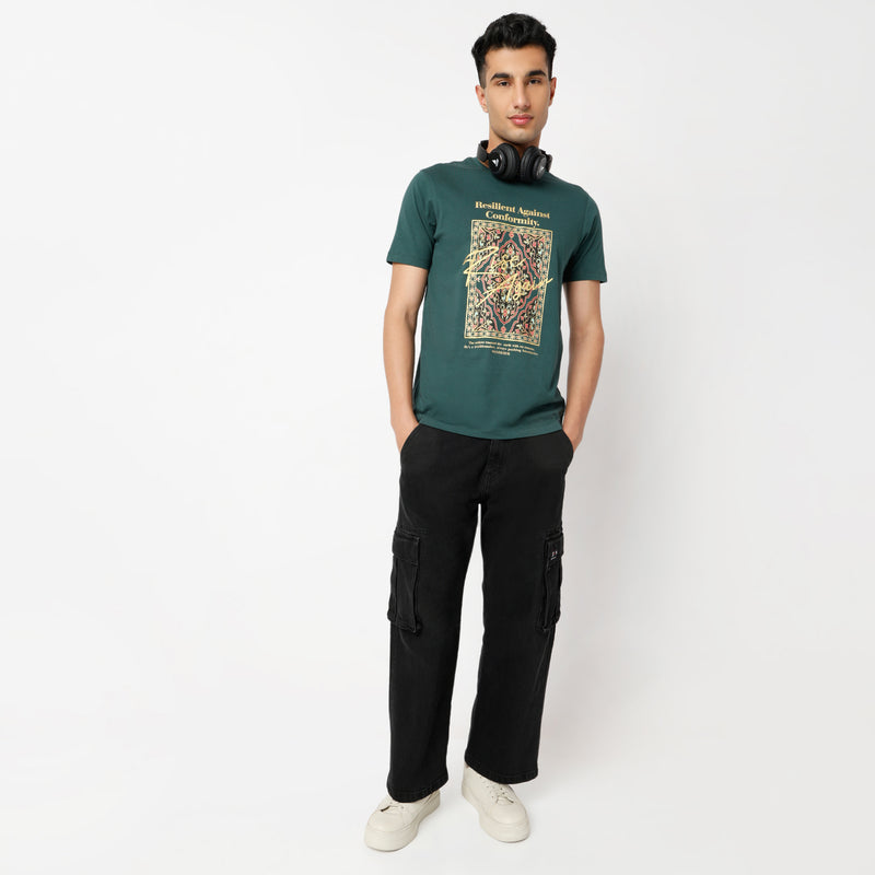 Regular Fit Graphic Regular Length T-Shirt
