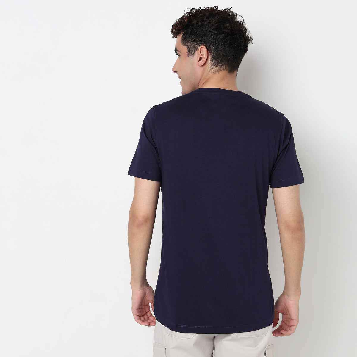 Buy Men Regular Fit Graphic Half Sleeve T-Shirt  - Style Union