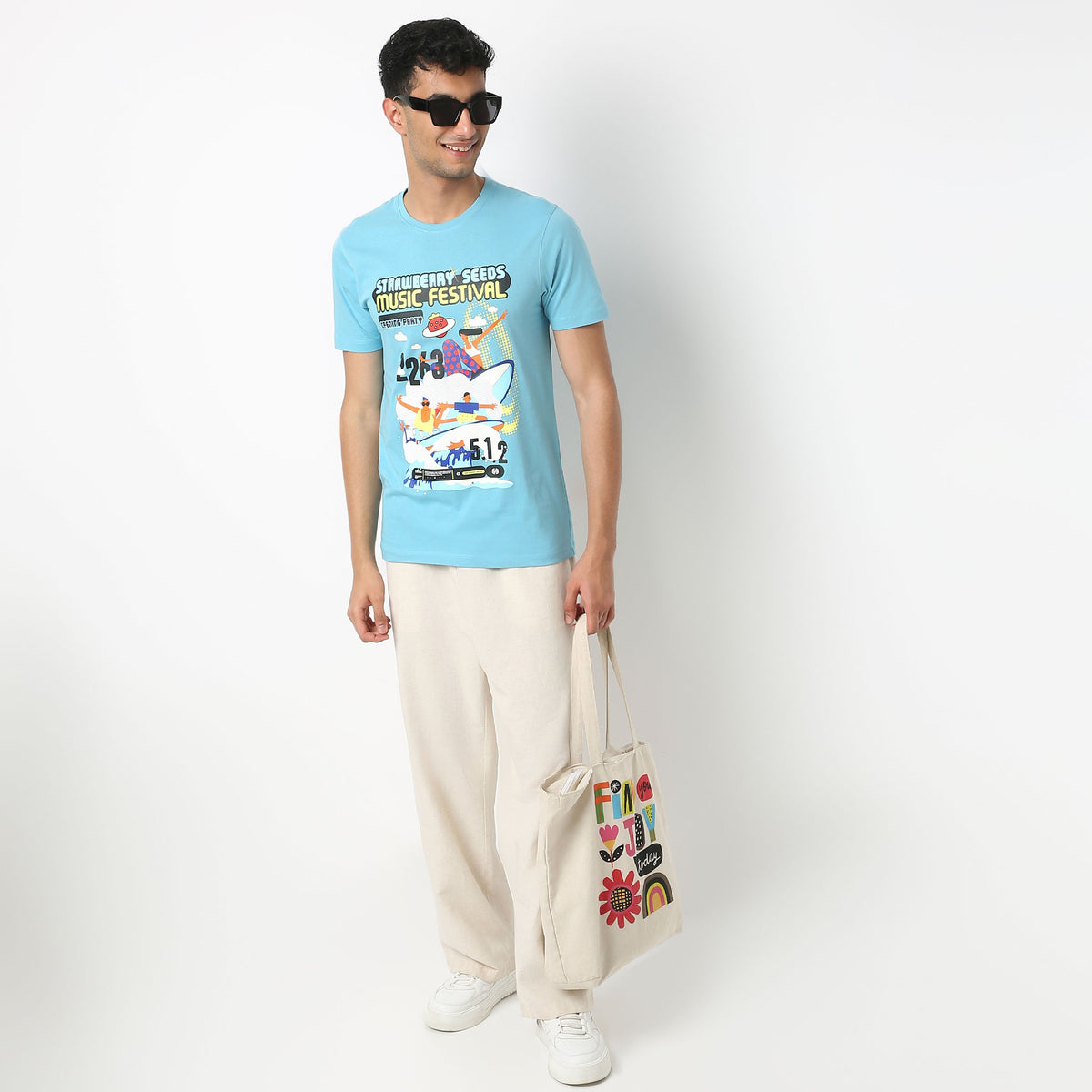 Regular Fit Graphic Crew Neck T-Shirt