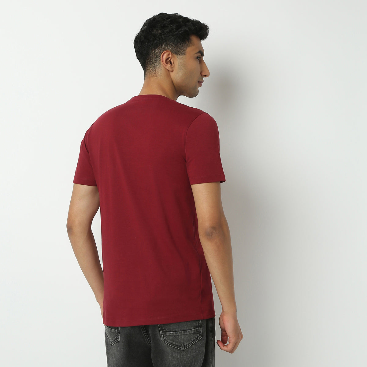 Regular Fit Graphic Crew Neck T-Shirt