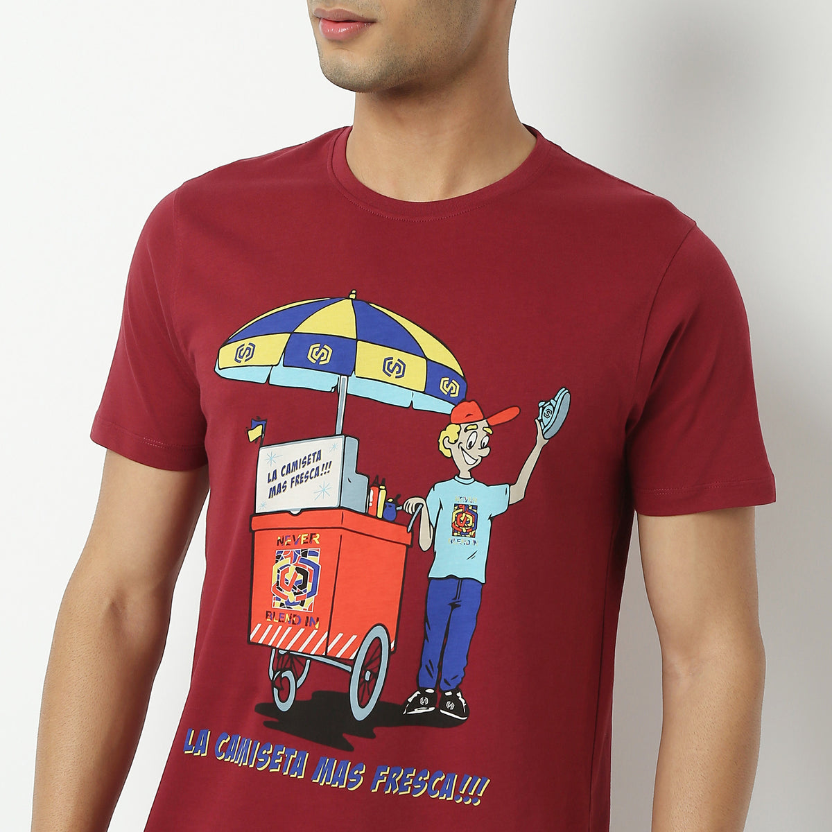 Regular Fit Graphic Crew Neck T-Shirt