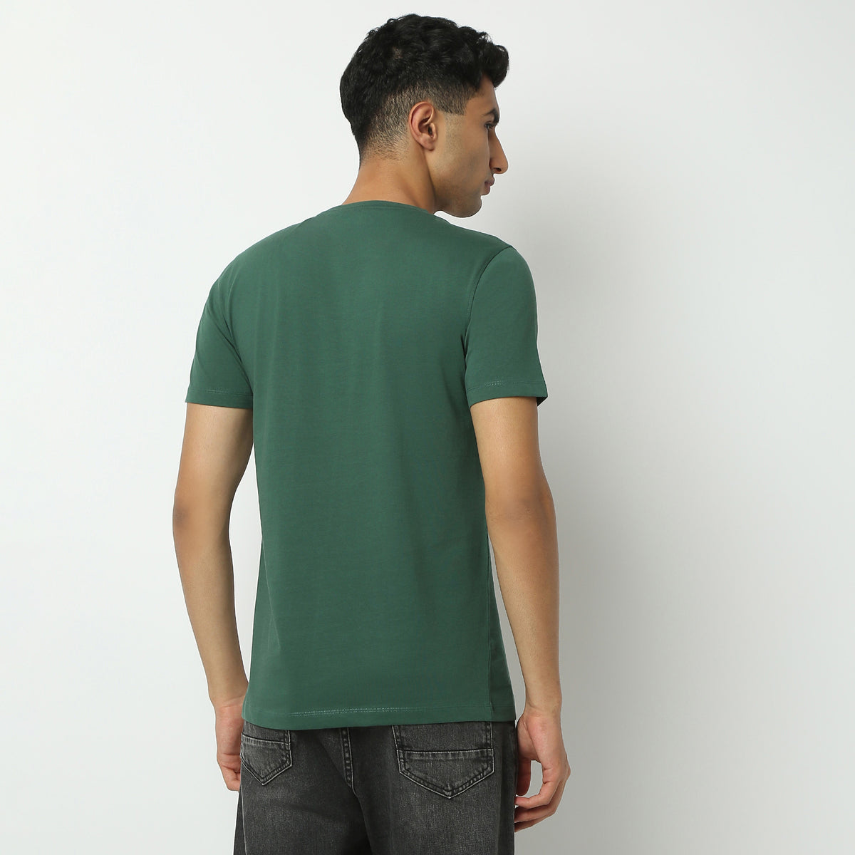 Regular Fit Graphic Crew Neck T-Shirt