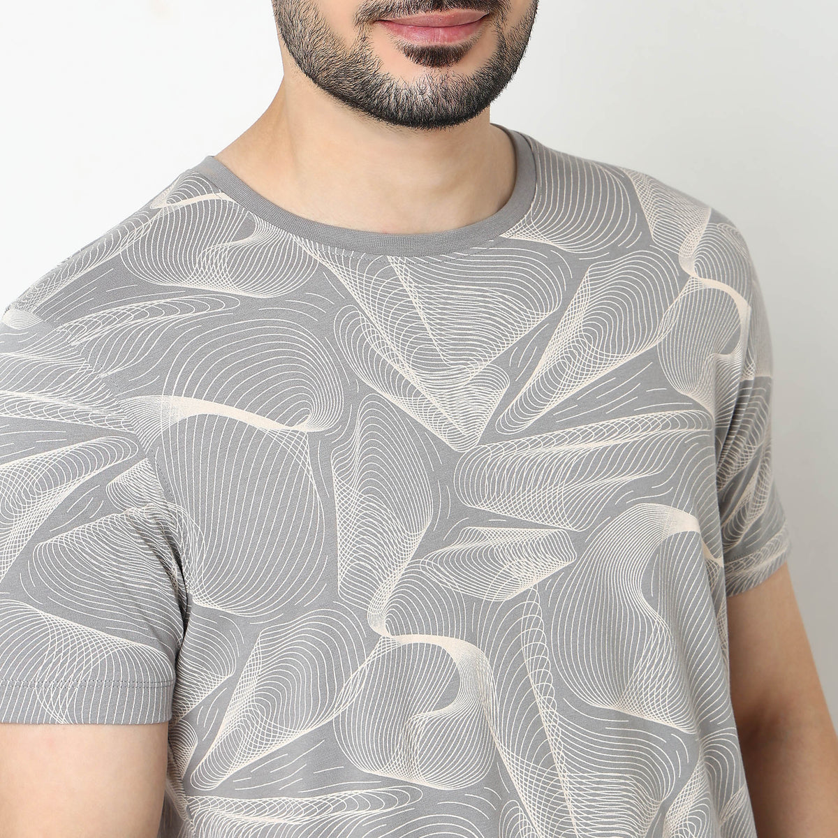 Crew Neck Cotton Graphitee