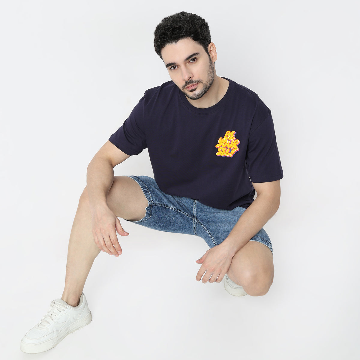 Oversize Graphic Crew Neck T-Shirt