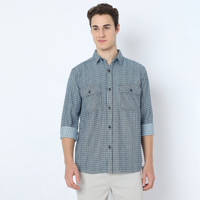 Checkered Outdoorist Cruiser Shacket Casual Shirt