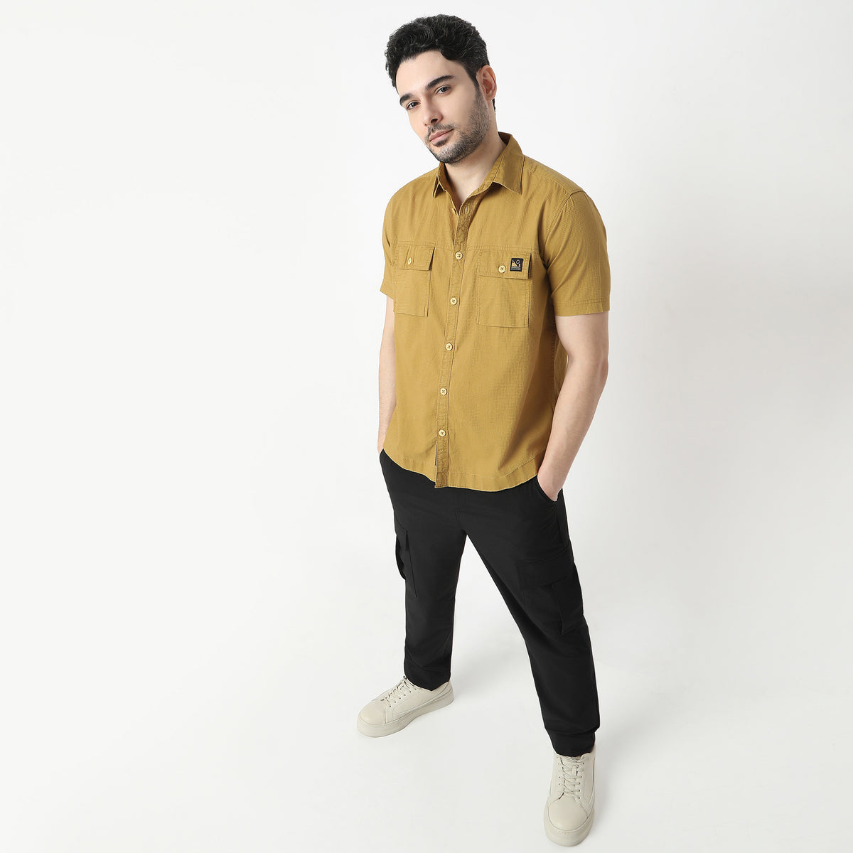 Slim Fit Solid Shirt