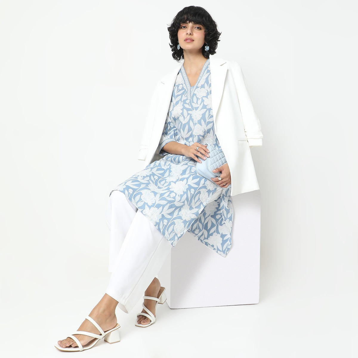 Straight Fit Printed Kurta