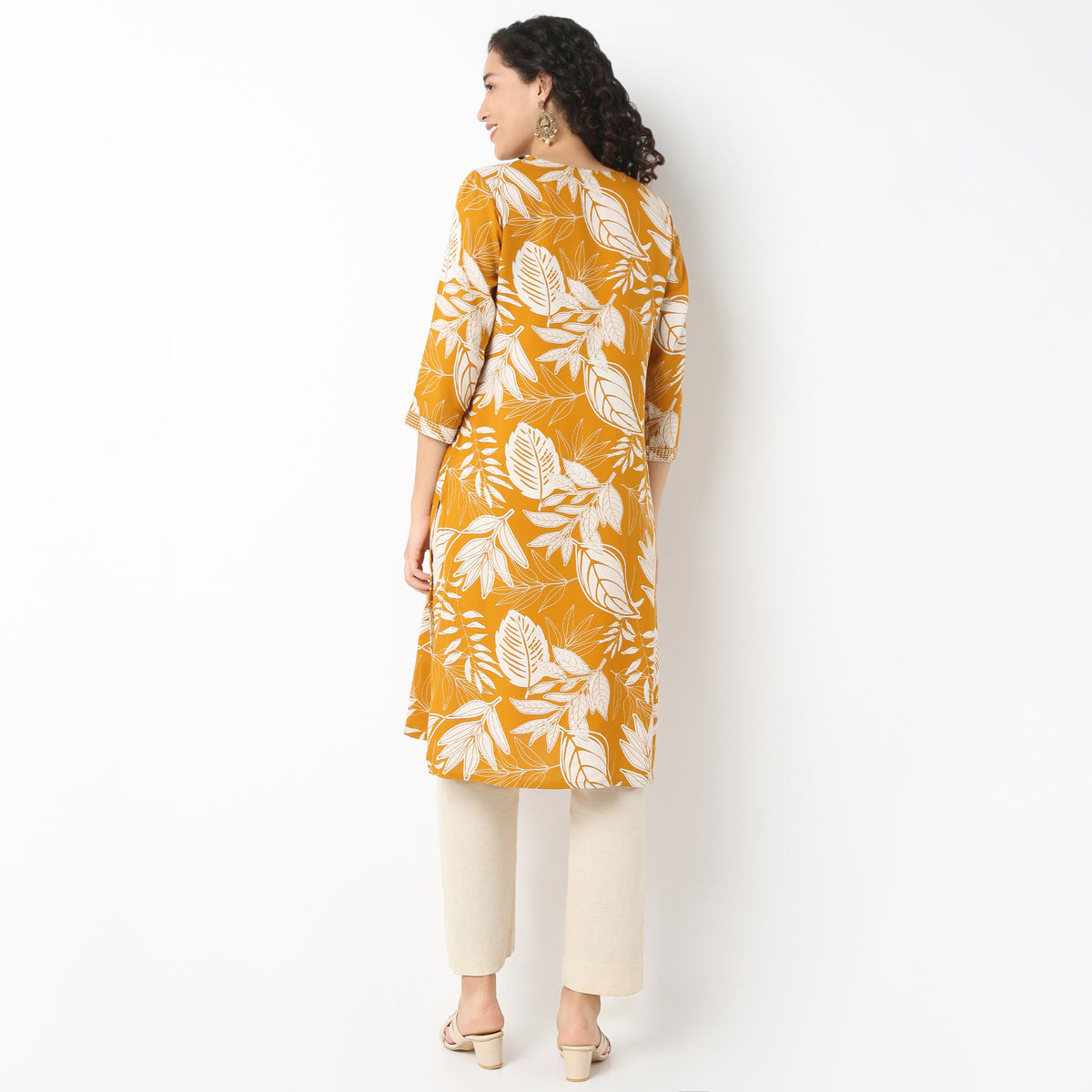 V-Neck With Gusset Long Kurta