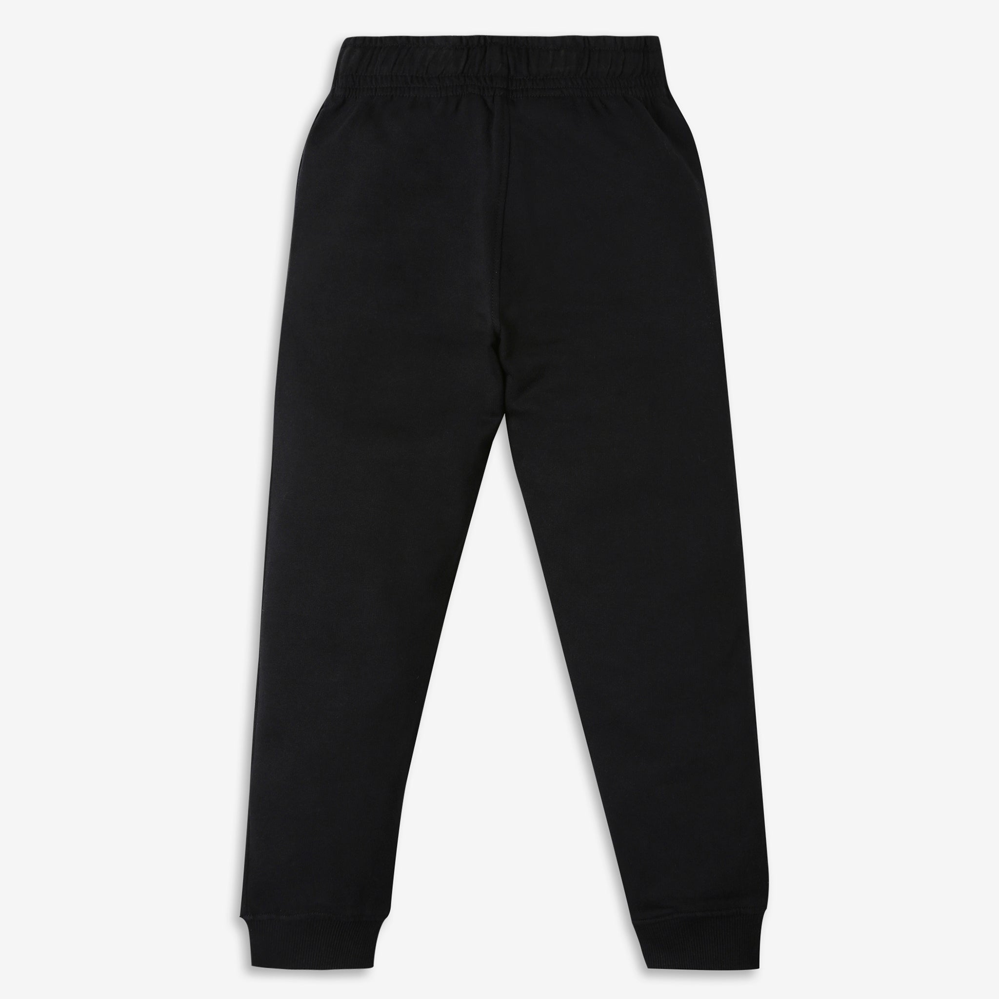 Boys Regular Fit Solid Mid Rise Trackpants