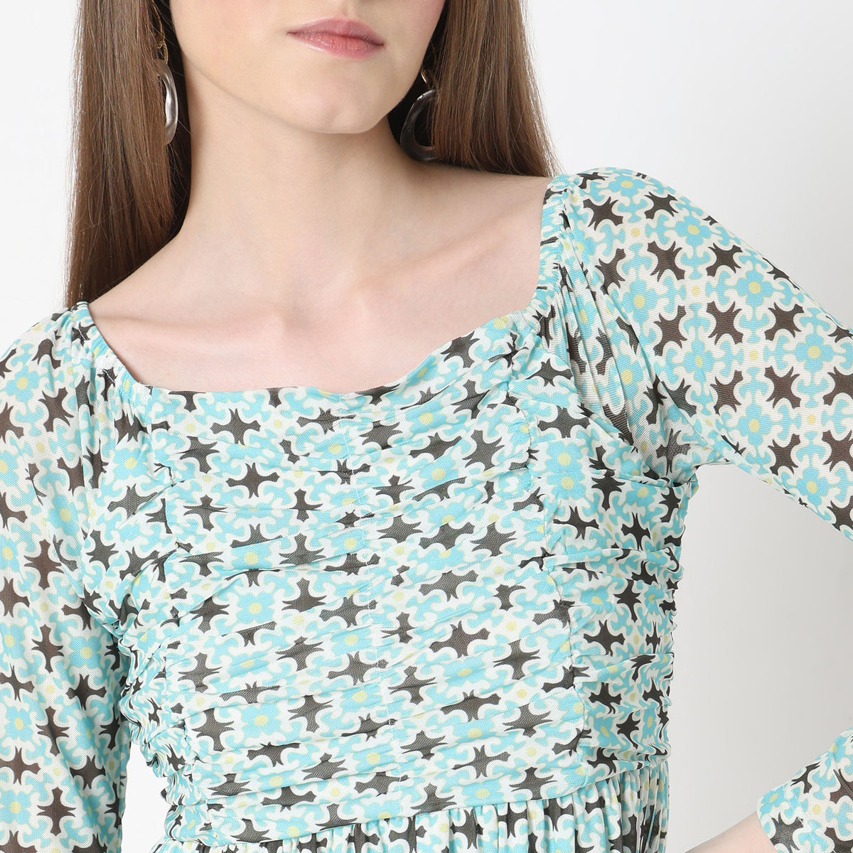 Slim Fit Printed Dress