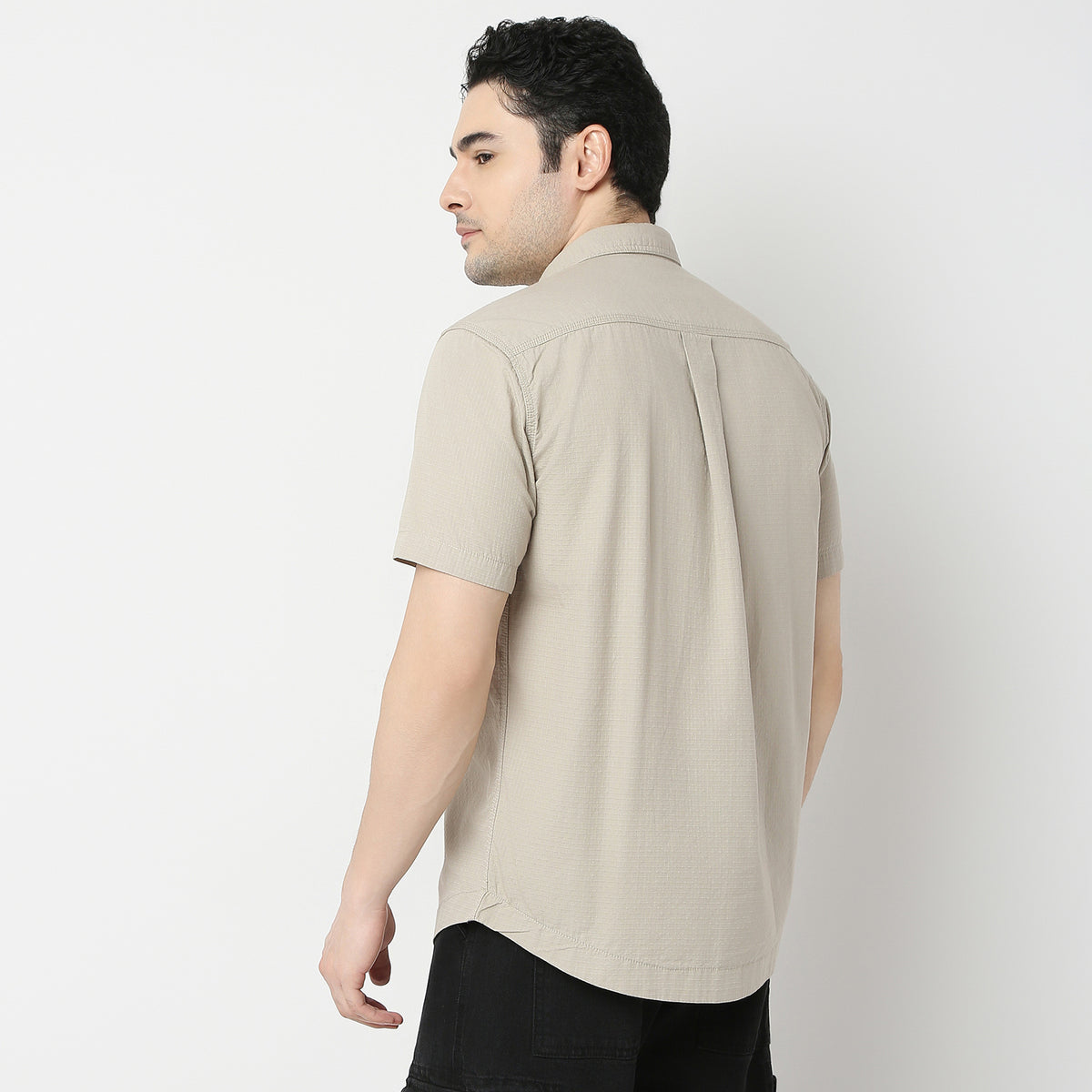 Regular Fit Solid Shirt