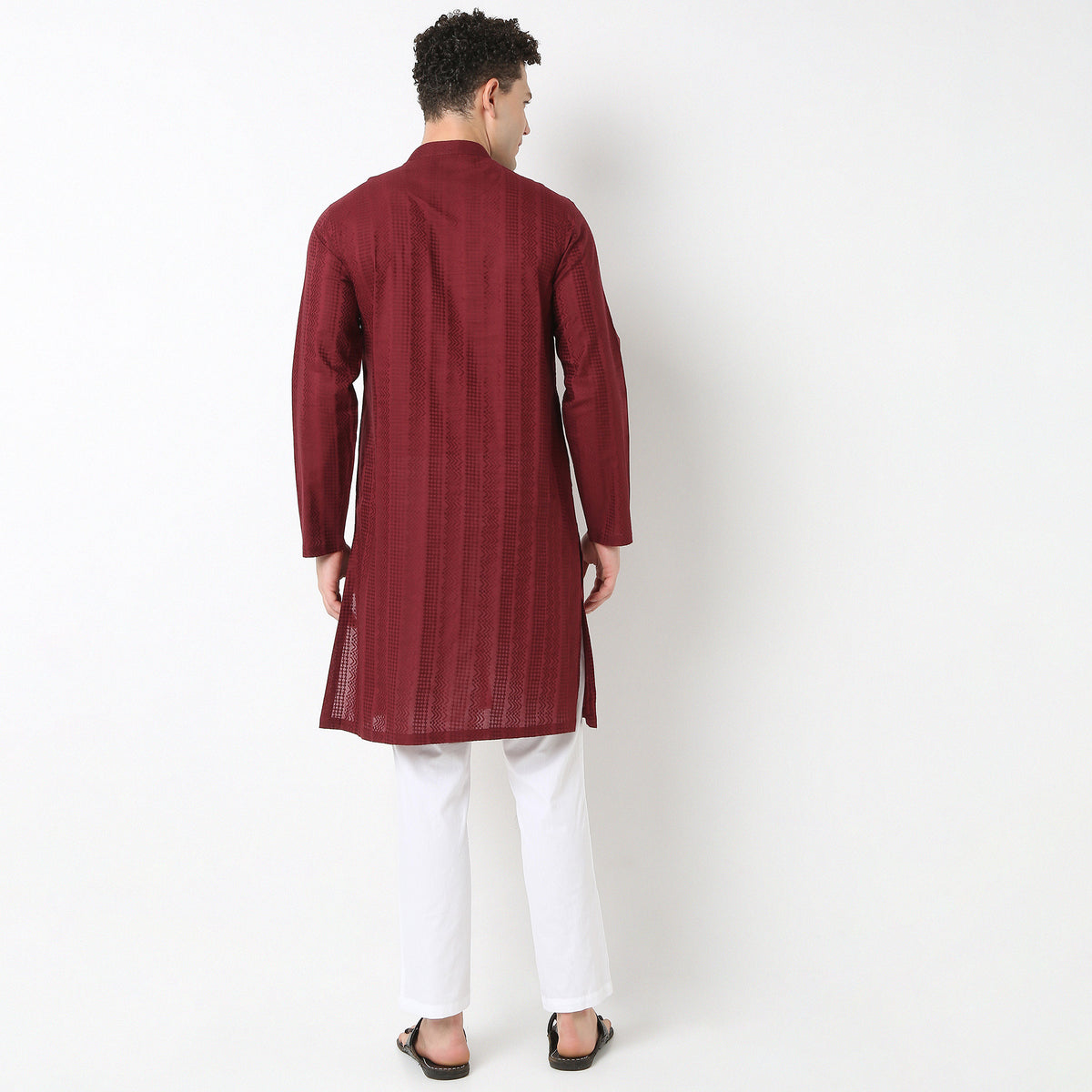 Straighht Fit Lapet Long Kurta