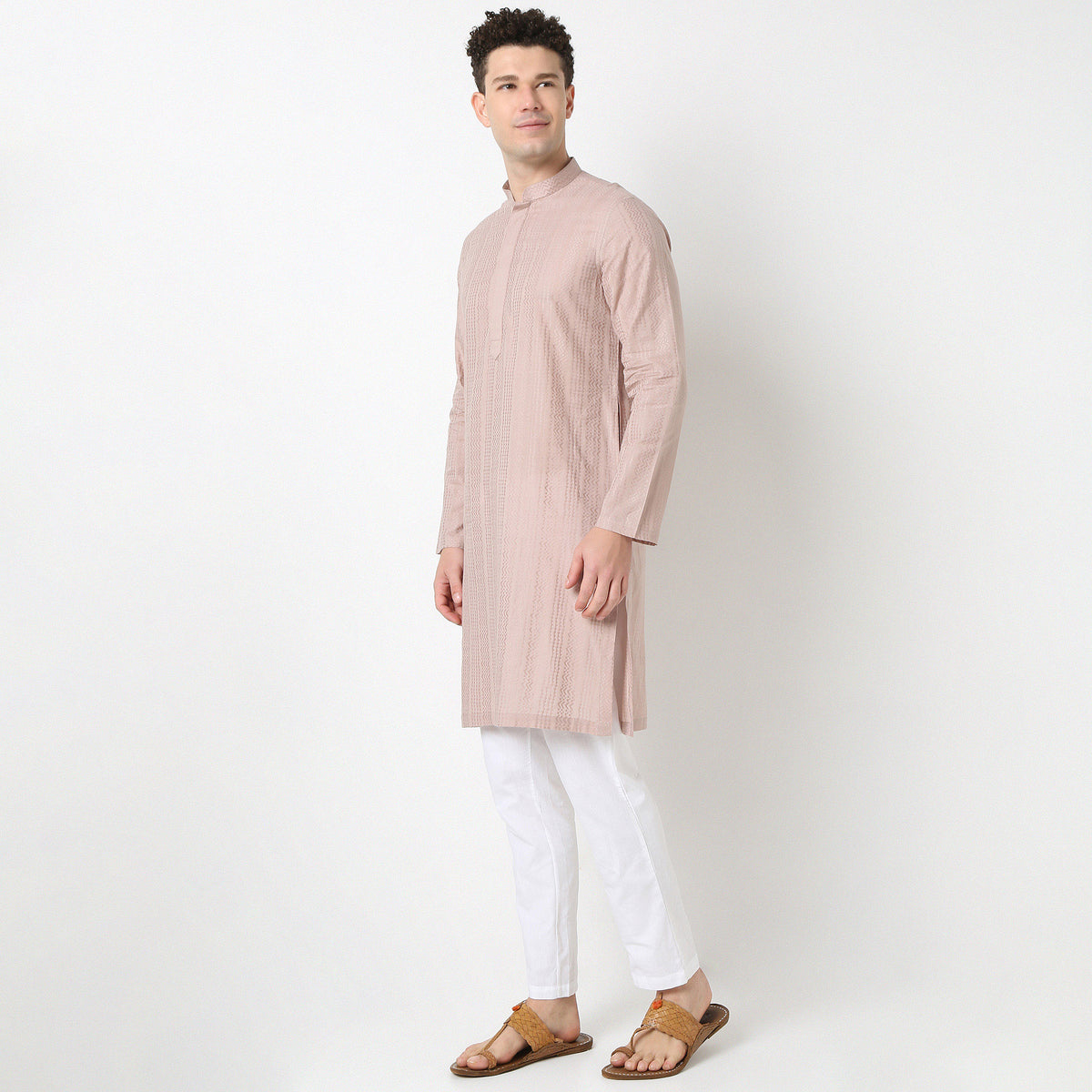 Straighht Fit Lapet Long Kurta