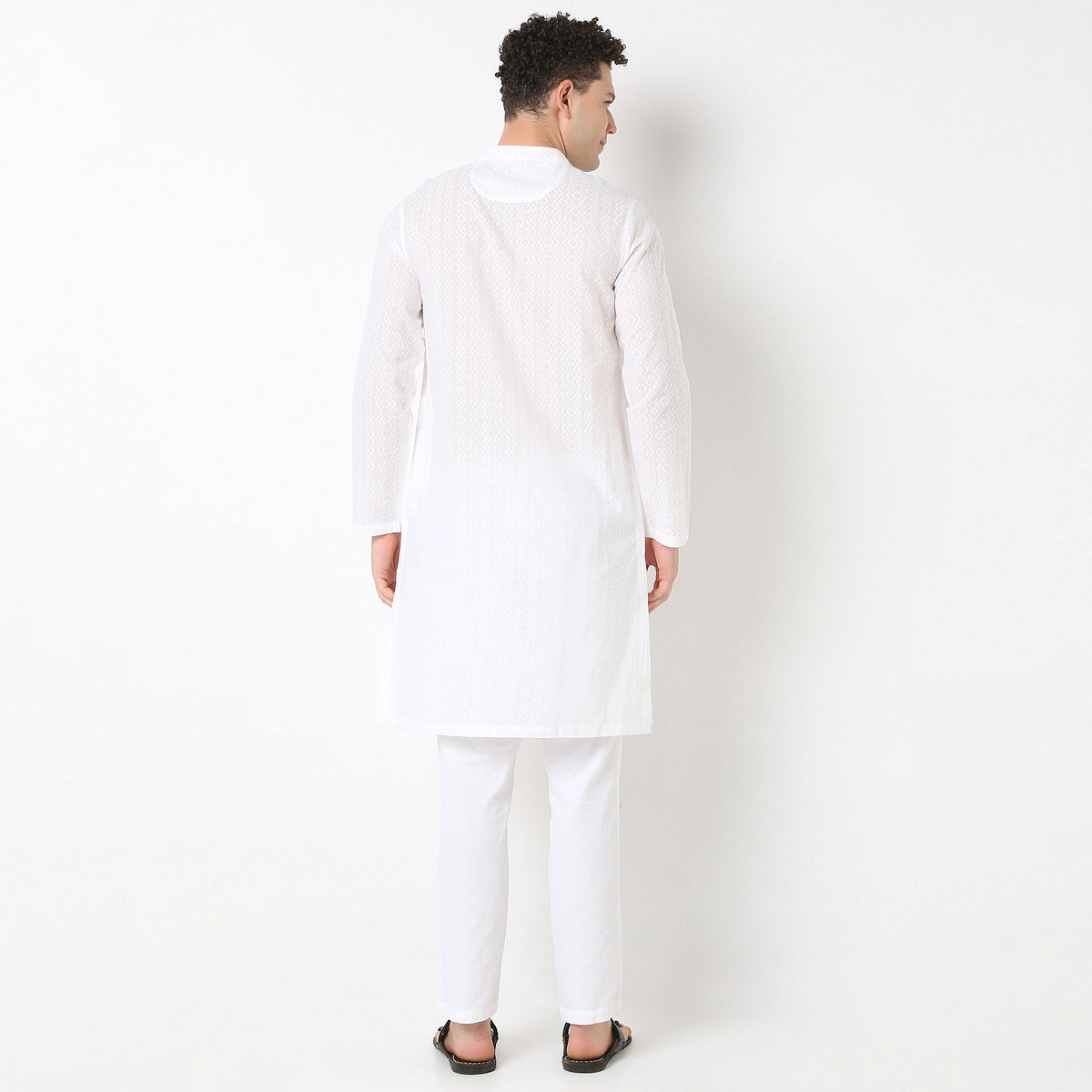 Straight Fit Lapet Long Kurta