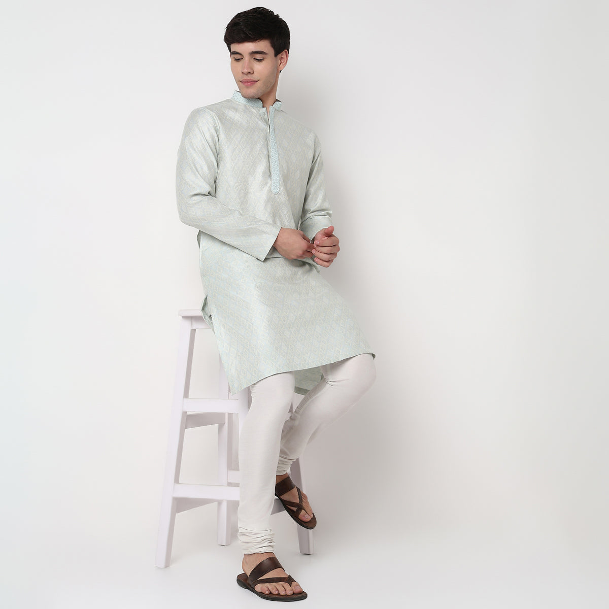 Jacquard Long Kurta